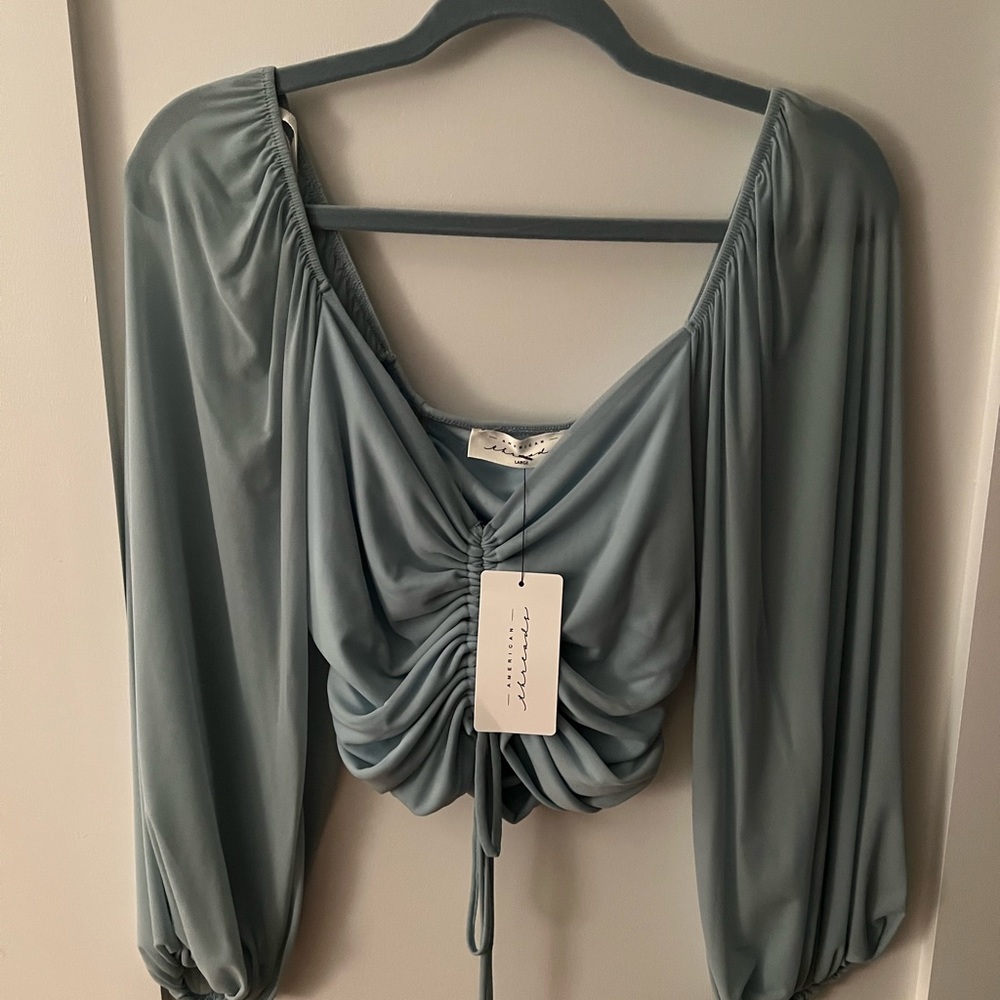Light blue long sleeve shirt